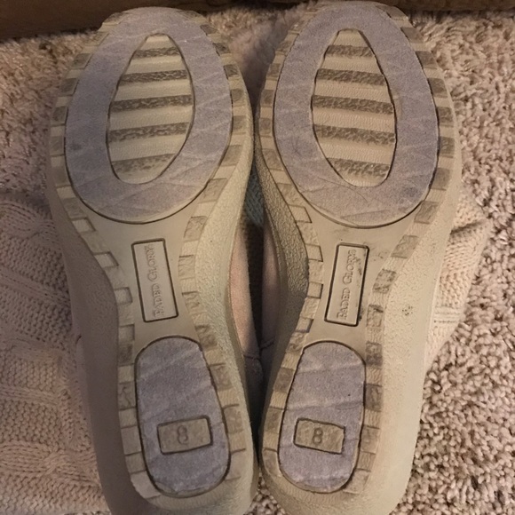 Faded Glory Cream Wedge Sweater Boots Size 8 VGC - Picture 7 of 7